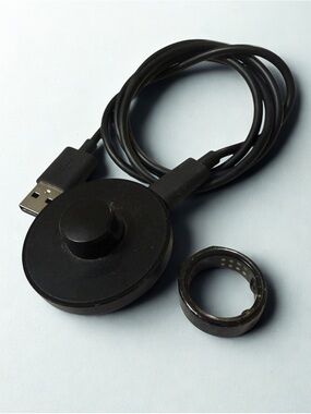 Oura Ring and Charger - Gen 3, Heritage, Black, Size 9